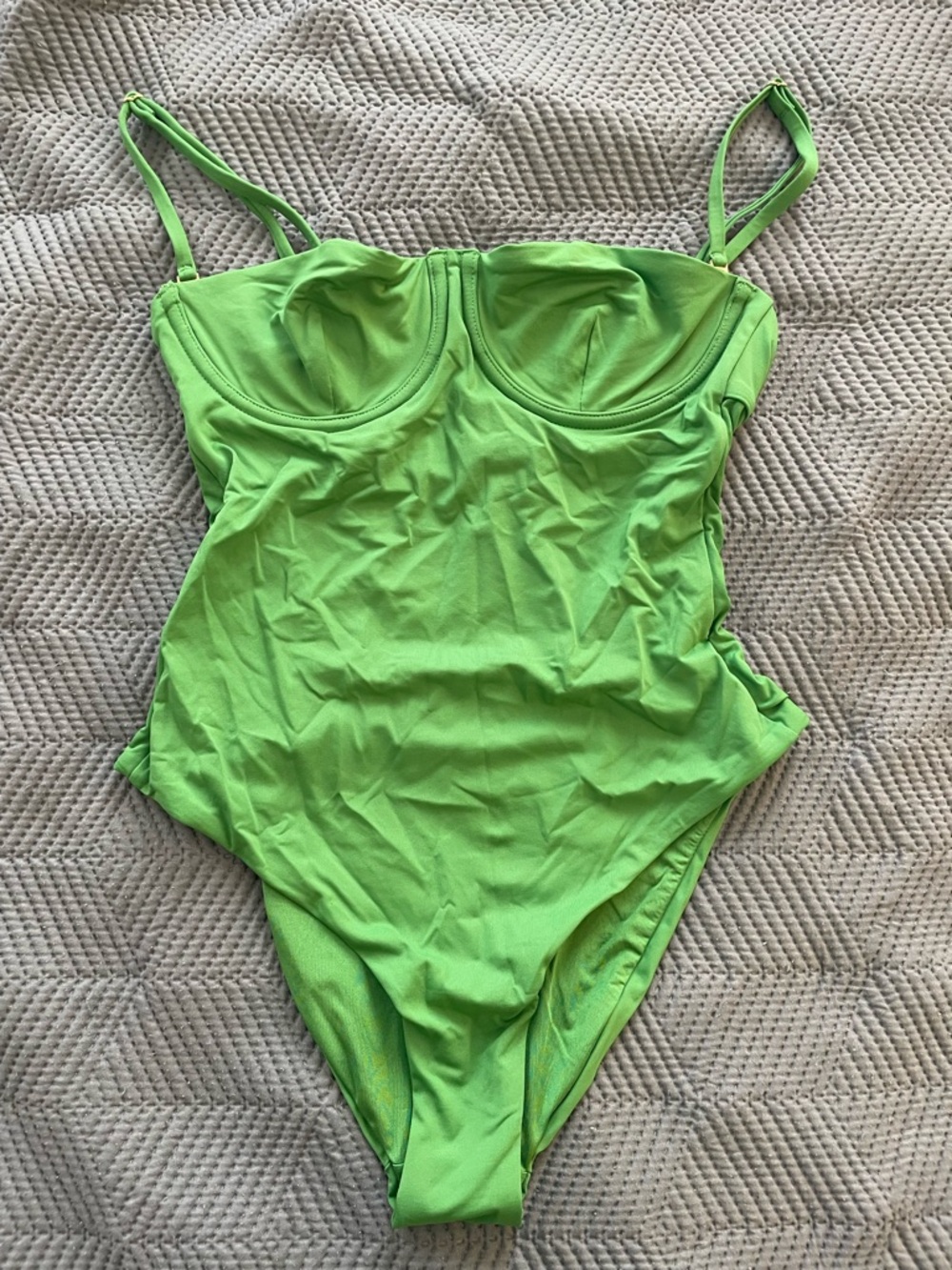 WeWoreWhat Danielle 3.0 One Piece in Bright Green